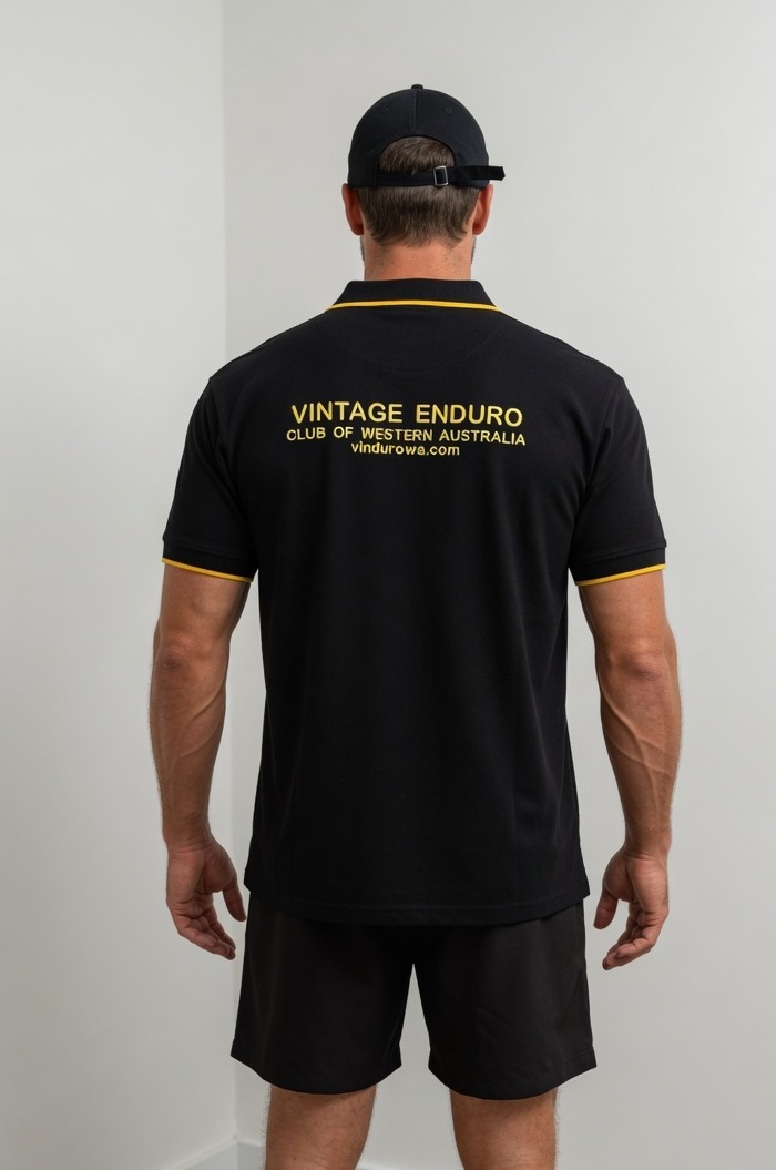 Men's Short Sleeve Polo back view