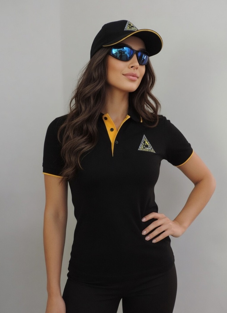 Women's Short Sleeve Polo front view